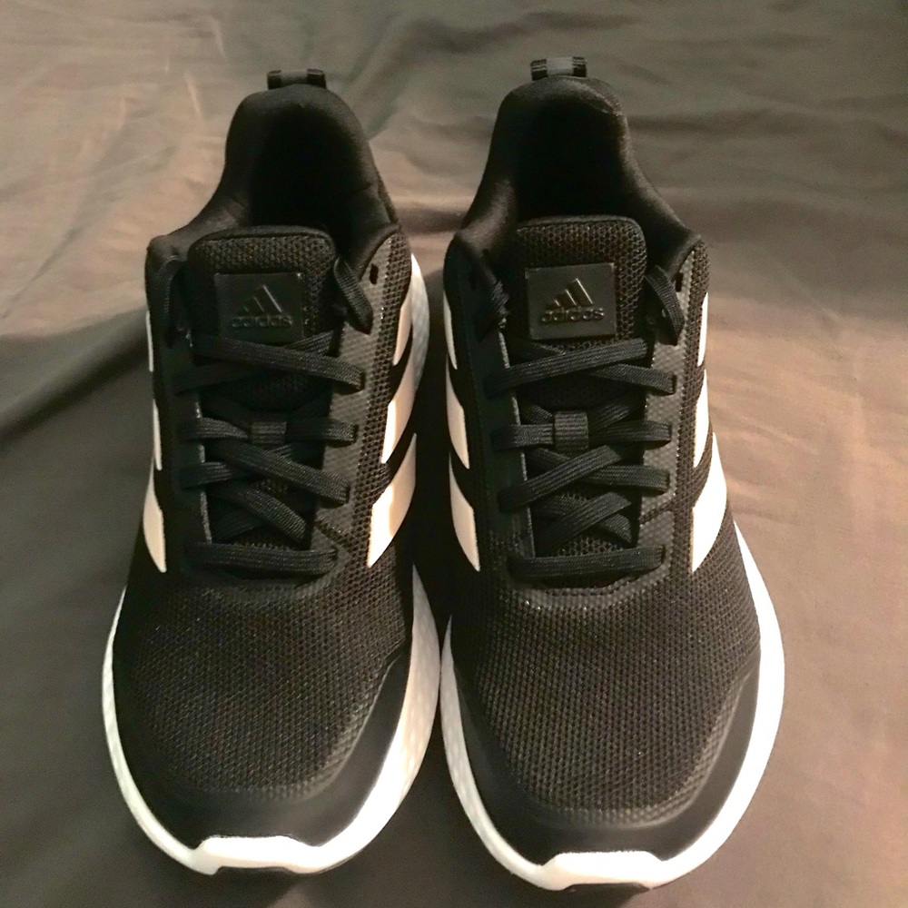 Adidas Womens RunFalcons 3.0 black and pink